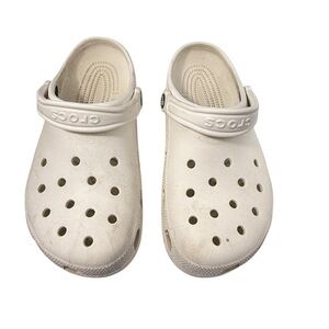 Crocs Classic White Clogs woman size 10 and men’s 8